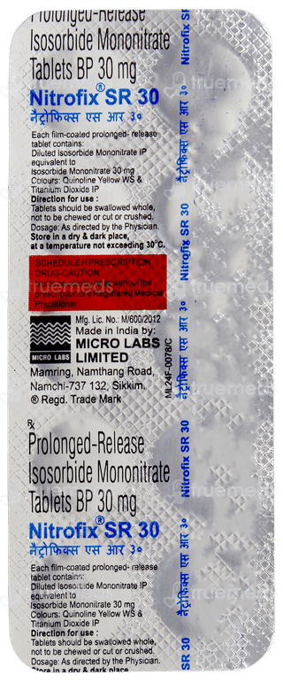 Nitrofix Sr 30 Tablet 10