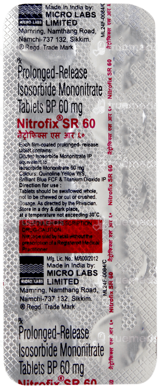 Nitrofix Sr 60 Tablet 10