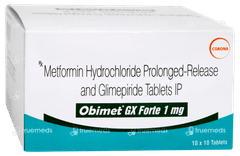 Obimet Gx Forte 1mg Tablet 10 Obimet Gx Forte 1mg Tablet 10