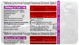 Obimet Gx Forte 2mg Tablet 10