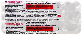 Sr Pevesca Plus 75 Tablet 10
