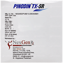 Pinodin Tx Sr Tablet 10