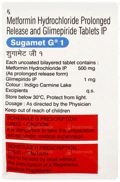 Sugamet G 1 Tablet 10 Sugamet G 1 Tablet 10