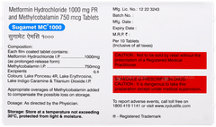 Sugamet Mc 1000 Tablet 10