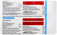 Sugamet Mc 1000 Tablet 10