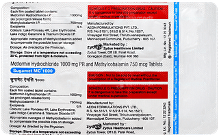 Sugamet Mc 1000 Tablet 10