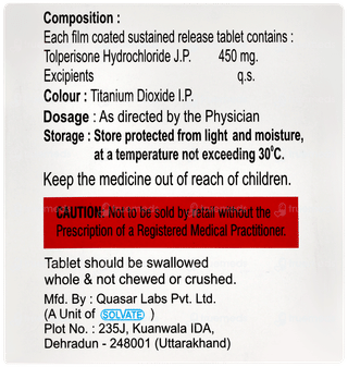 Tolpetab Sr 450 Tablet 10