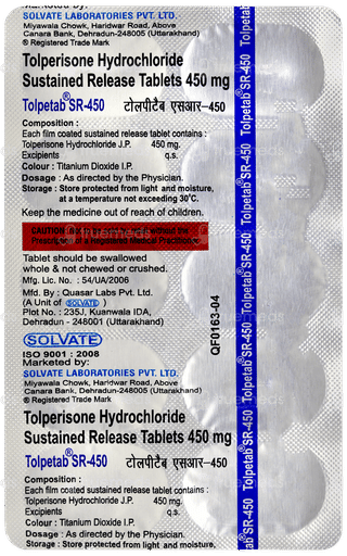 Tolpetab Sr 450 Tablet 10