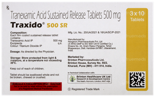 Traxido 500 Sr Tablet 10