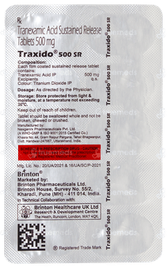 Traxido 500 Sr Tablet 10