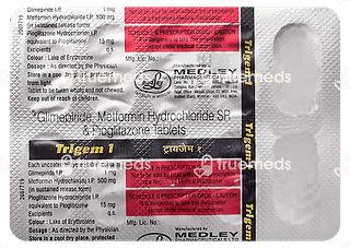 Trigem 1/500/15 MG Tablet Sr 10