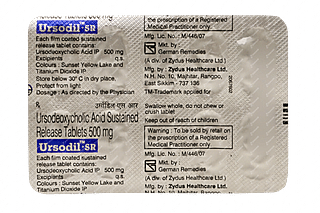 Ursodil 500 MG Tablet Sr 10