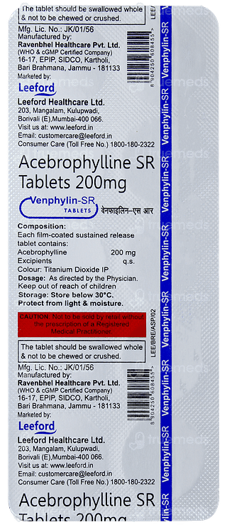 Venphylin Sr Tablet 10