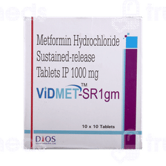 Vidmet Sr 1Gm Tablet 10 Vidmet Sr 1Gm Tablet 10