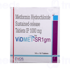 Vidmet Sr 1gm Tablet 10 Vidmet Sr 1gm Tablet 10
