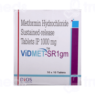Vidmet Sr 1gm Tablet 10