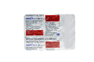 Vobose M 0.3/500 MG Tablet Sr 10