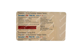 Zerodol Pg 200/75 MG Tablet Sr 10