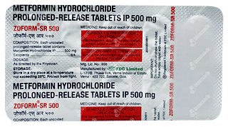 Zoform 500 MG Tablet Sr 10