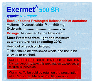 Exermet 500 Sr Tablet 15