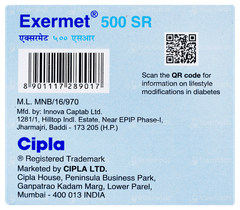 Exermet 500 Sr Tablet 15 Exermet 500 Sr Tablet 15