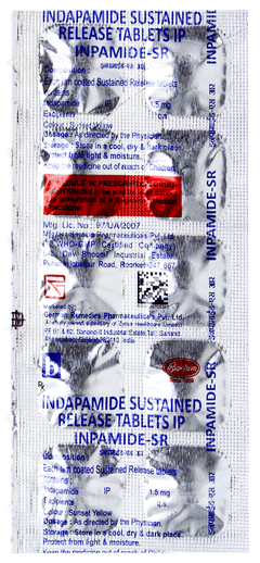 Inpamide Sr Tablet 10 Inpamide Sr Tablet 10