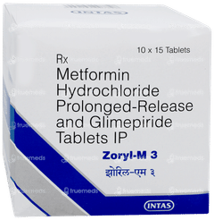 Zoryl M 3 Tablet 15 Zoryl M 3 Tablet 15