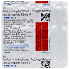 Zoryl M 3 Tablet 15 Zoryl M 3 Tablet 15