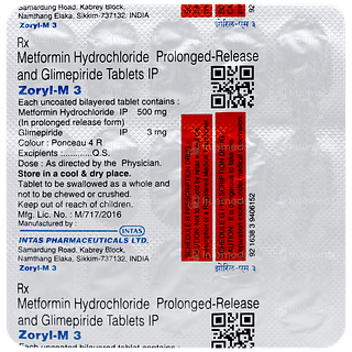 Zoryl M 3 Tablet 15