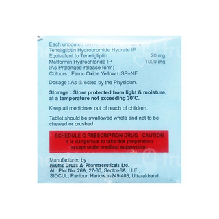 Tenebetic M 1000 Tablet 10