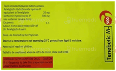 Tenebetic M 500 Tablet 10 Tenebetic M 500 Tablet 10