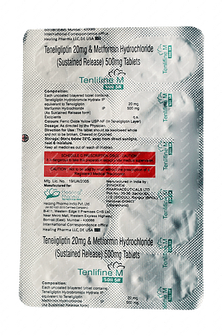 Tenlifine M 20/500 MG Tablet Sr 10