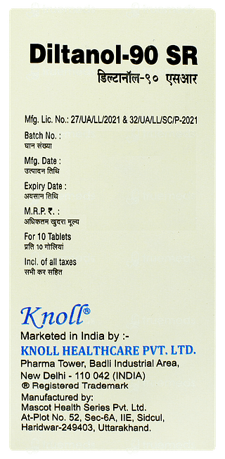 Diltanol 90 Sr Tablet 10