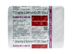 Glimed Mf 2/1000 Sr Tablet 10 Glimed Mf 2/1000 Sr Tablet 10