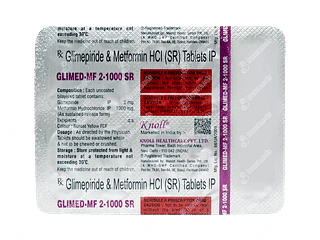 Glimed Mf 2/1000 Tablet Sr 10