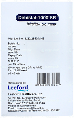 Debistal 1000 Sr Tablet 15