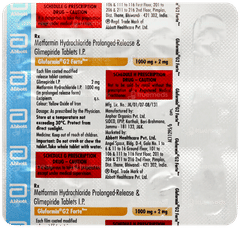 Gluformin G2 Forte New Tablet 15 Gluformin G2 Forte New Tablet 15