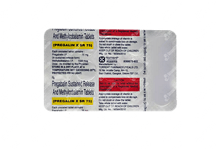 Pregalin X Sr 75 Mg/1500mcg Tablet Sr 15