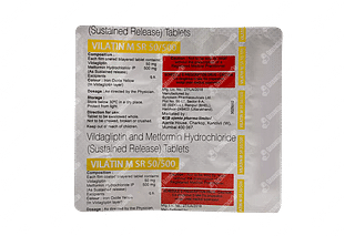 Vilatin M 50/500 MG Tablet Sr 15