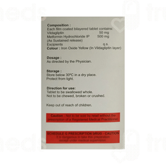 Vilatin M Sr 50/500 Tablet 15