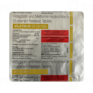 Vilatin M Sr 50/500 Tablet 15