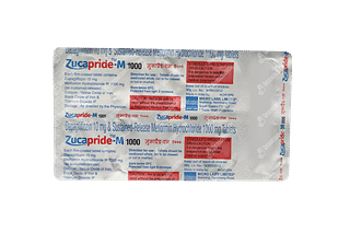 Zucapride M 1000 MG Tablet Sr 10