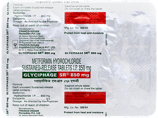 Glyciphage Sr 850mg Tablet 10