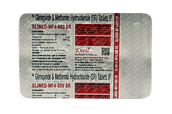 Glimed Mf 4 500 Mg Tablet Sr 10 Uses Side Effects Dosage Price Truemeds