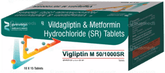 Vigliptin M 50/1000Sr Tablet 15 Vigliptin M 50/1000Sr Tablet 15