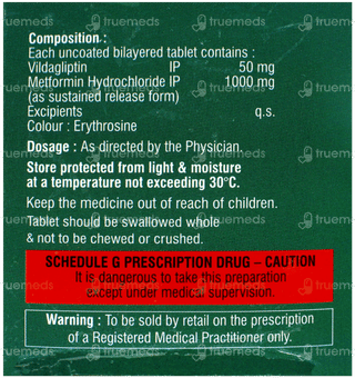 Vigliptin M 50/1000Sr Tablet 15