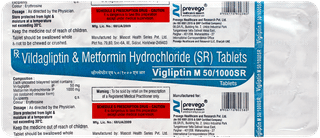Vigliptin M 50/1000Sr Tablet 15