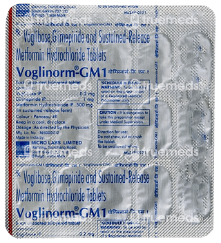 Voglinorm GM 1 MG Tablet 15