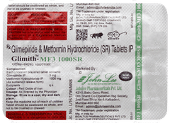Glimith Mf 3/1000 Sr Tablet 10 Glimith Mf 3/1000 Sr Tablet 10