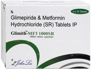 Glimith Mf 3/1000 Sr Tablet 10